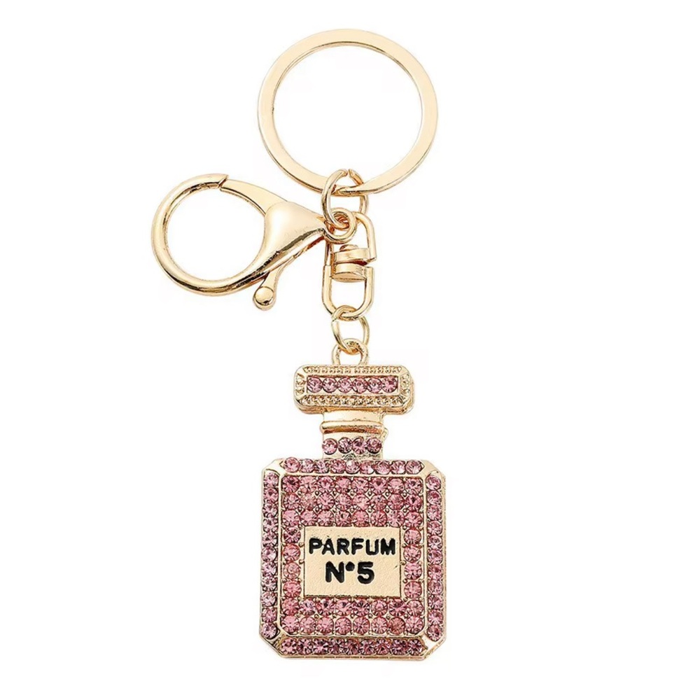 Pink Rhinestone keychain